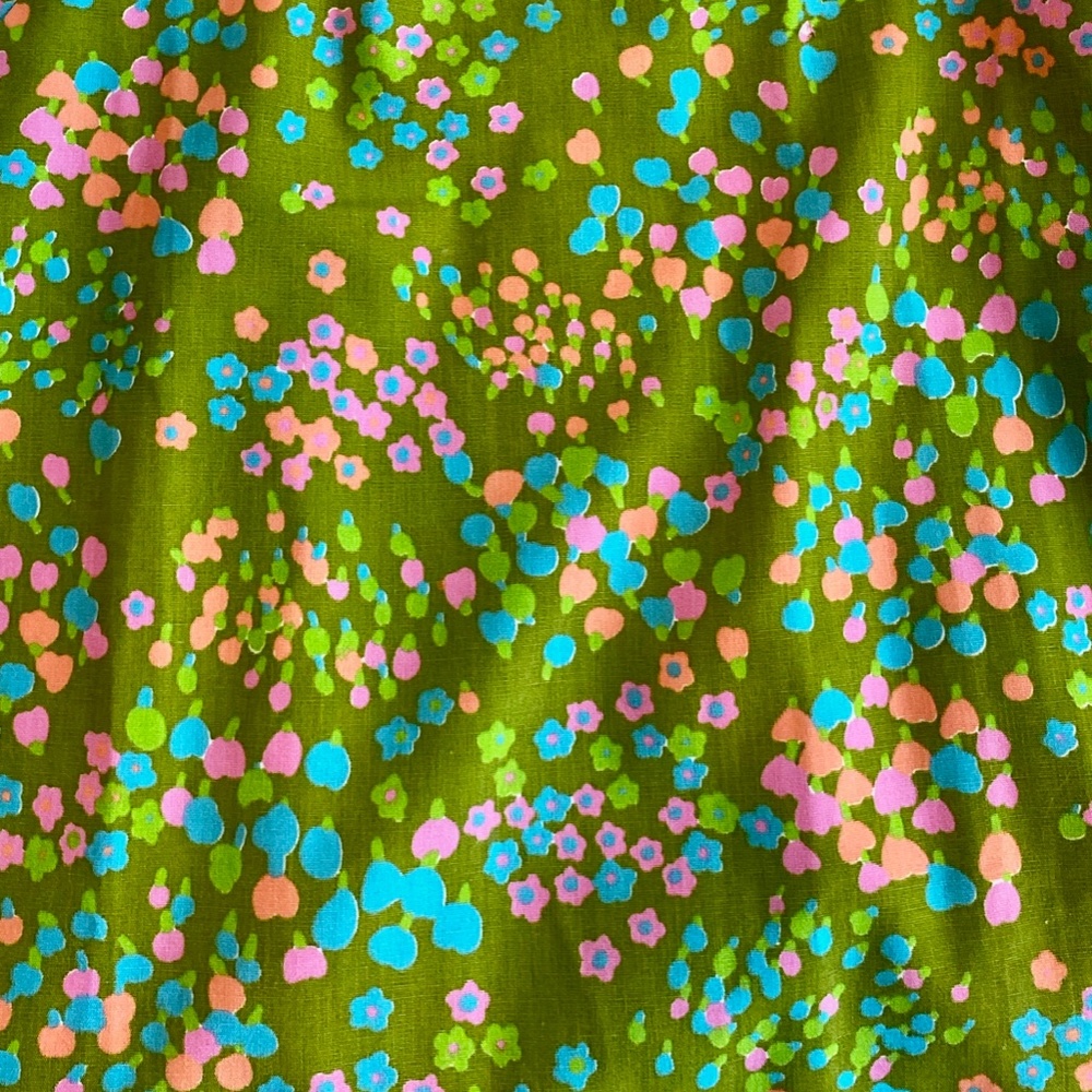 Vintage Cottagecore Floral Midi Shift Dress Sz M - Picture 6 of 7